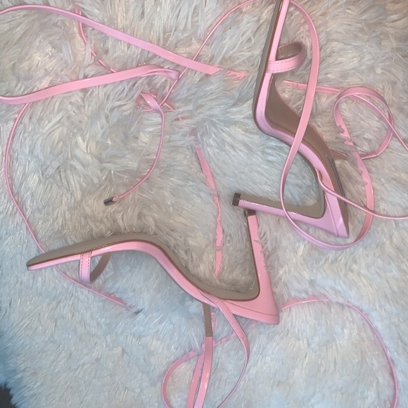 steve madden baby pink lace me up heels steve madden steve madden - Picture 3 of 5